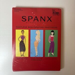 Spanx Original footless Bodyshaping Pantyhose SZ  D Shaper Nude Tummy Control